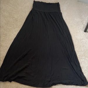 Black maxi skirt